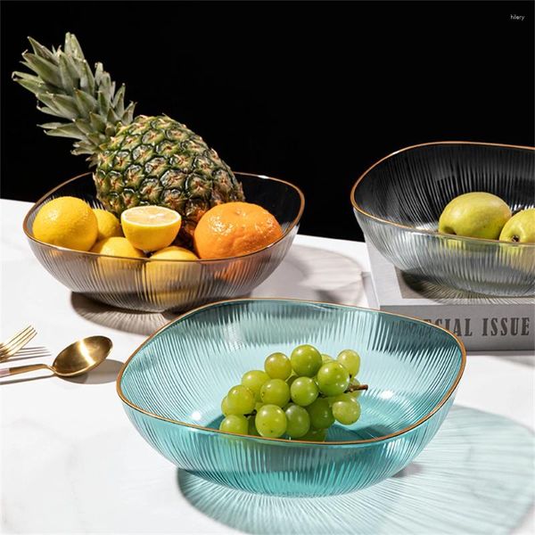 Assiettes Fashion Creative Momening Transparent Fruit Plate Salad Bowl