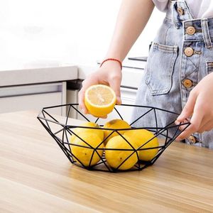 Assiettes Corbeille À Fruits Conteneur Bol Fil Métallique Étagère De Cuisine Table Support De Stockage Plateau Égouttoir À Légumes