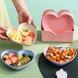 Platos Plato De Fruta Sin BPA Fácil De Limpiar Amplia Aplicación Amor Corazón Escupir Hueso Plato Bandeja para Aperitivos Accesorios De Barra