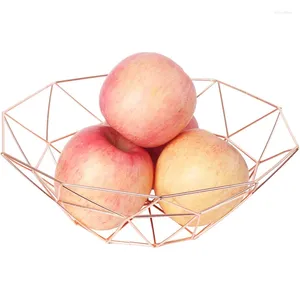 Assiettes assiettes fruitières basket métal métallique bol végétal Creative Fashion Candy adapté à la cuisine du salon