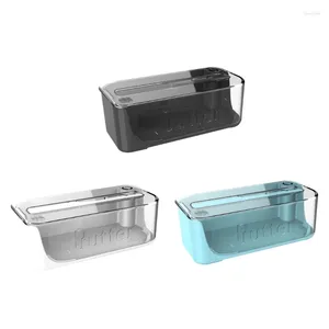 Assiettes G6DA beurrier avec couteau et couvercle boîte de rangement en plastique lavable au lave-vaisselle