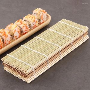 Assiettes en papier vert Sushi Roll Tool Set Laver Rice Moule de bambou rideau