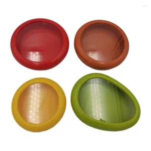 Platen H7EA 4PCS Fruit Vegetable Storage Container Savers Keukenorganisatoren Tomatenhouder voor koelkasten Vaatwasser Veilig