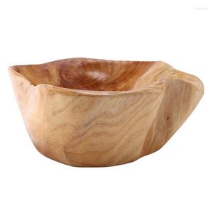 Platos para el hogar, frutero, plato de madera para dulces, plato de talla de madera, raíz de 25-29Cm