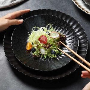 Borden Japanse keramische gerechten westerse steak fruit en groentesalade huisgerei