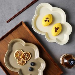 Borden Japans Creatief Keramisch Servies Effen Kleur Dinerbord Wolk Huishoudelijk Dessert Westers Dim Sum