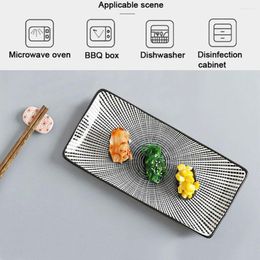 Borden Japanse stijl dinerbord 10 inch keramische sushi platte onderglazuur rechthoekige dessert porselein serveerschotel keukengereedschap