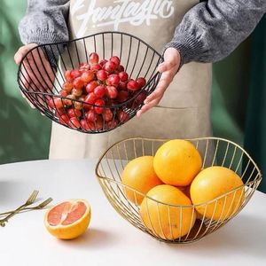 Borden metalen fruitmand smeedijzeren draad snack brood groente opbergkommen keuken eieren dessert houder organisator cake stand