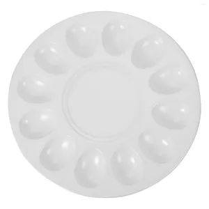 Borden mini plastic lepels garnalen schuifregelaar melamine eieren schotel keukenplaat opslaglade