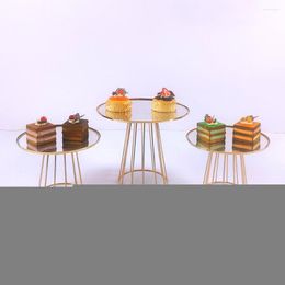 Assiettes multicolore présentoir à gâteau maison fête affichage décoration de mariage bureau après-midi thé anniversaire Dessert Fudge plateau forgé
