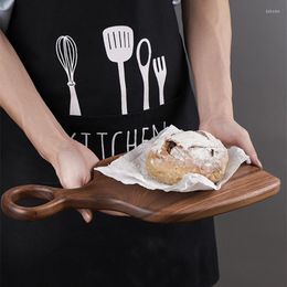 Assiettes plateau à pain multifonction avec poignée assiette en bois plateau à gâteaux aux fruits dîner servant boisson café thé outils de cuisson