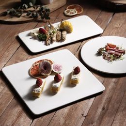 Borden Noordse stijl diner Simply Solid Color Fashion Dessert Sushi Cheese Vaisselle Kitchen Leveringen DI50CP