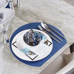 Assiettes nordiques blanches, napperon en porcelaine, dîner De mariage géométrique 8 pouces, noël Pratos De Jantar maison jardin ZZ50PZ