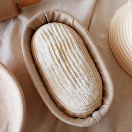 Assiettes OVAL BANNETON BROTFORM Supports de cuisson Panier à pain au levain Panker de pâte portable Paniers de cuisine tissé outils