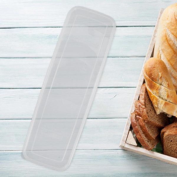Assiettes Conteneurs en plastique Boîte de rangement du pain Porte-pain pour comptoir de cuisine
