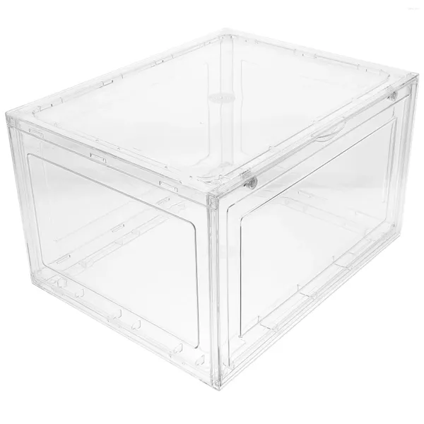 Recipientes de plástico para platos, caja de pan transparente de gran capacidad, estante de cocina, contenedor de almacenamiento para soporte de encimera