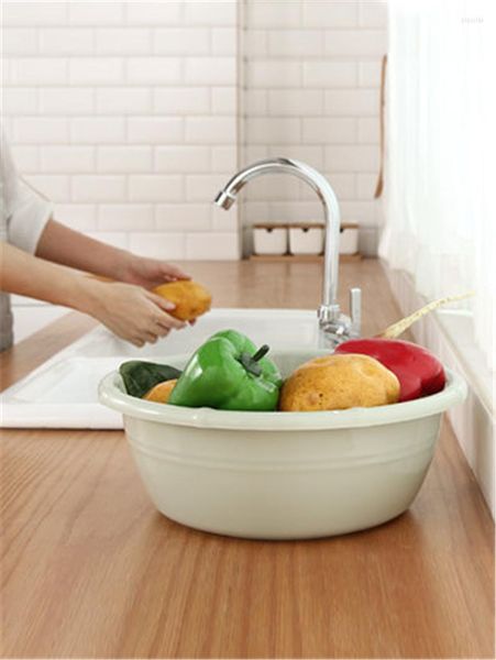 Assiettes lavabo en plastique épaissi grand dortoir à linge lavage des pieds de bébé bassin à légumes 1 pièce