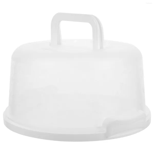 Platos, caja de pastel portátil, contenedor transparente, tapa, soporte de almacenamiento, contenedores, sello para pan, protector de plástico casero, pan hermético