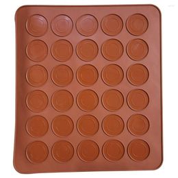 Platen professionele grote 30 macarons muffins siliconen bakgebak mat cup cake schimmel mal