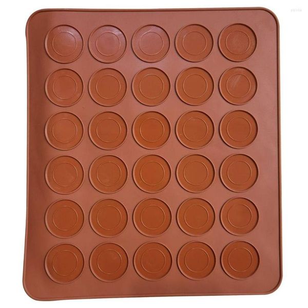 Piatti professionali grandi 30 macarons muffin silicone pasticceria foglio tappetino tazza torta stampo vassoio stampo