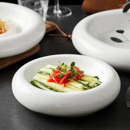 Platos placas de vegetales espesas para el restaurante