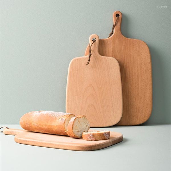 Platos S/L Zelkova Bandeja de madera para servir pan Postre Pizza Tabla de cortar Soporte de cocina Organizador Vajilla