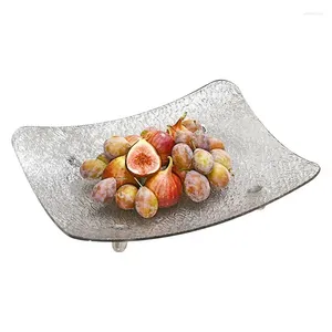 Platos que sirven bandejas bandejas decorativas para la decoración del hogar interior del plato Cena reutilizable