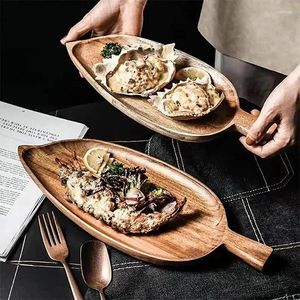 Borden Serveer Tray Waterdicht hout met grote capaciteit vermakelijke benodigdheden voor Home Cafe El Restaurant