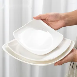 Platen sia-huat melamine restaurant witte bord bandejas para desayunos keuken gerechten ins style servies groot diner serveerschotel