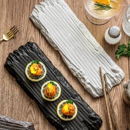 Borden strippen dinerbord voor sushi dessert dim sum schotel sashimi westerse steak snackbladen fruitgerechten