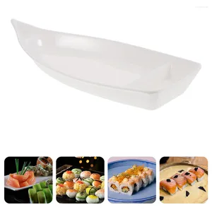Platen sushi serveerplaat schotel bootbak schotel Japanse snacksaus sashimi dessert voorgerecht soja melamine platen soja melamine platen