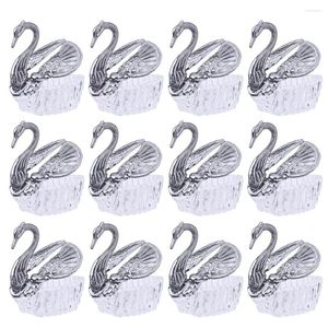 Assiettes Swan Miniature Candy Bowl Boîtes de mariage Dessert Treat Baby Shower Favor