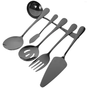 Assiettes vaisselle ensemble de couverts fourchettes cuillères Kit Steak manger outils cuillère à soupe maison inox couverts métal Banquet