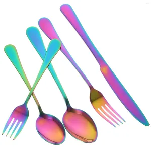 Assiettes, vaisselle, Kits d'ustensiles de cuisine, cuillère fourchette, argenterie en acier inoxydable, couverts ménagers, fournitures de couverts de fête