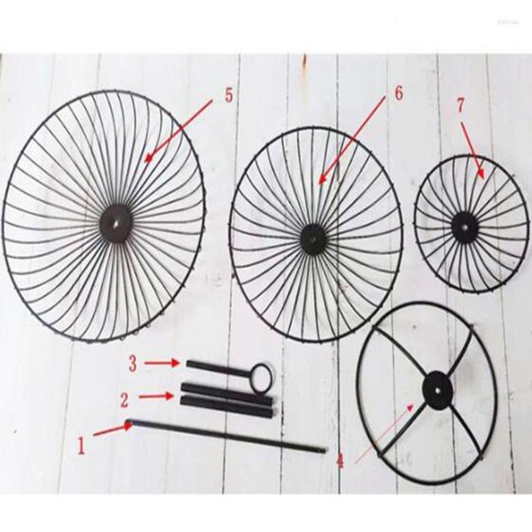 Support de rangement pour bols à fruits, assiettes à trois niveaux, panier en fil rond en métal détachable, Durable