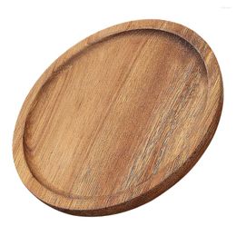 Assiettes plateaux de service du pain pour manger, tasse de thé, petit déjeuner, assiette décorative en bois d'acacia