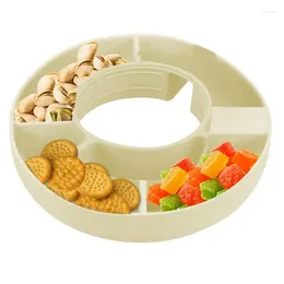 Platen Tumbler Snack Bowl Diverided Platter Silicone Spinner Plaat voor 40oz stadionbeker accessoires Container Open