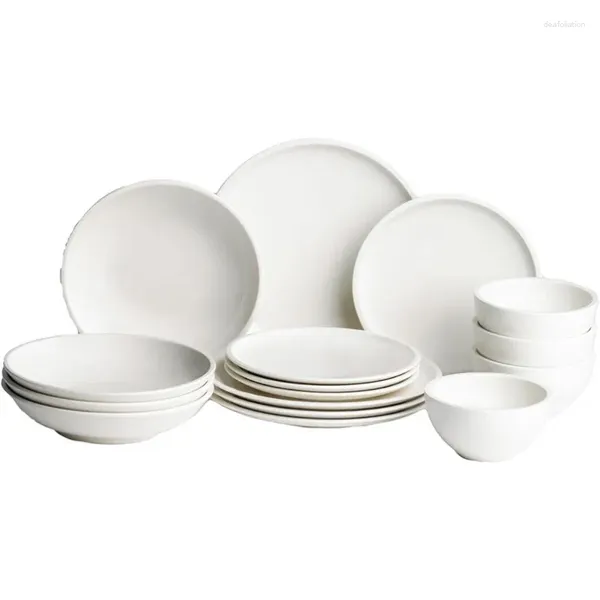 Platos Villeroy Boch Artesano Original Vajilla De Porcelana Blanca Grande De 16 Piezas Vajilla Y Conjuntos