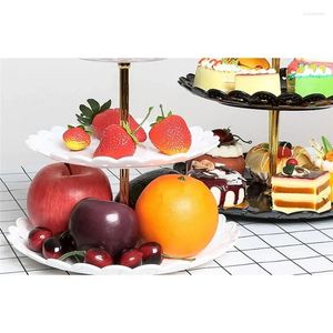 Assiettes Party de mariage Table desserses Candue Fruit Plaque d'auto-assistance Afficher les plateaux de décoration de la maison