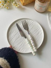 Borden Wit Keramisch Steakbord 8-inch Dessert Ontbijt Westers Antislip Plat Rond Huishoudelijk Eetgerei