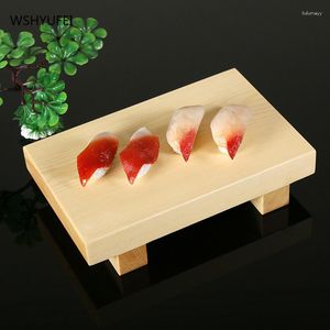 Borden Wit Hout Sushi Bord Eettafel Sashimi Snack Container Japans Servies Rechthoekige Kruk Koken