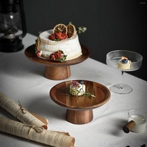 Borden houten cake stand stand taarten houder dessert display bord serveerbak hoog voetstuk voor tafel taarten bruiloft babydouche