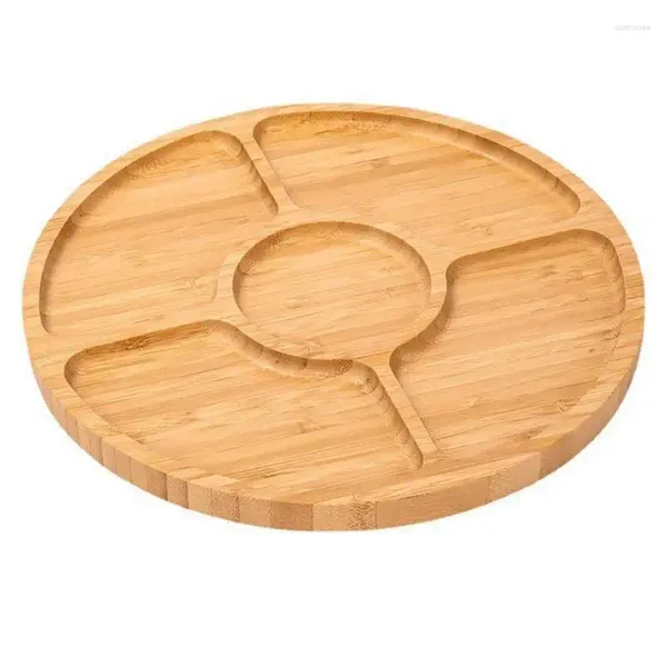 Placas de madera dividida bandeja rejillas de comedor tazones nueces y para platos de fiesta para niños veganos frutas secas