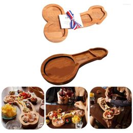 Borden houten serveerbak speciaal gevormde houten ambachten ornament decoratie voorgerechtschotcontainer huis snackbrood dessertplaat