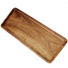 Platos bandeja de té de madera mesa de mesa almacenamiento por servicio decorativo soporte de frutas plato de desayuno