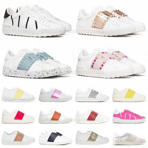 platformschoenen voor dames loafers heren open sneaker valentijnsschoenen pumps sport trainer roze zwart gouden spikes trainers klinknagels plate-forme platte schoen