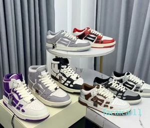 platform gym Casual schoenen dames Schedelschoenen Reizen lederen veterschoenen Trainers sneaker koeienhuid Letters mannen Dikke bodem vrouw designer Schoenen dames sneakers