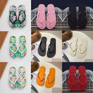 Plateforme Sandales Outdoor Designer Fashion Slippers Classic Pinched Beach Alphabet Print Flip Flops Summer Flat Casual Shoes Gai-9 174