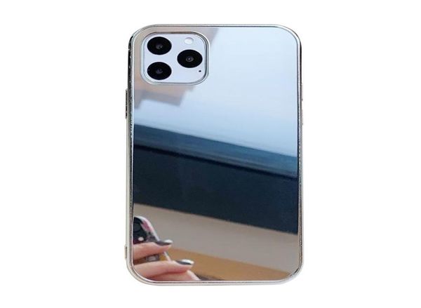 Cotrices de espejo de electro Explation de placas para el iPhone 11 Pro Max 12 Mini XR XS X 8 7 6 Cubierta de teléfono de maquillaje9482382