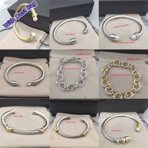 Platinum Charm Bijoux Fil Hommes Dust-Bac Designer Femmes Tendance Bracelet Torsadé Bracelets Or Chaud Tête Ronde Plaqué Chanvre Mode Polyvalent Vente Bijoux